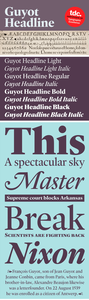 Guyot Headline Font Family