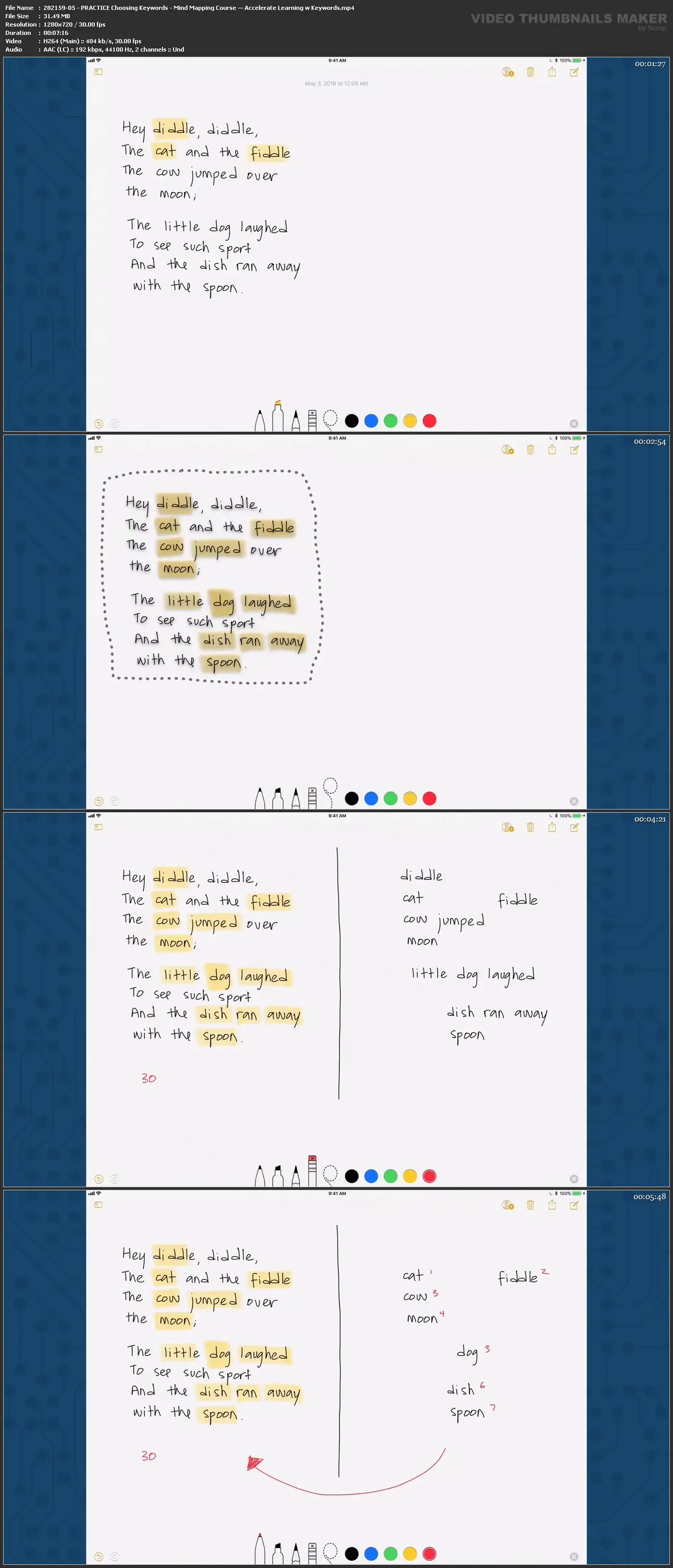 Mind Mapping Course - Accelerate Learning w/ Keywords