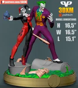 3DXM - Harley and Joker 02