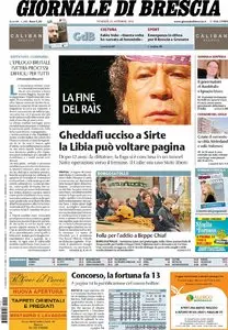 IL GIORNALE DI BRESCIA 20 21 OTTOBRE 2011