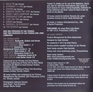 Ian Thomas - The Runner (1981) [2013, RockCandy Records, CANDY199]