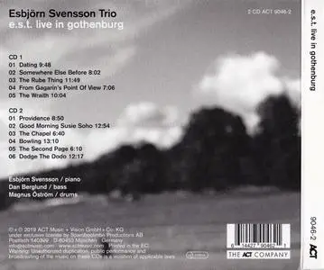 Esbjorn Svensson Trio - E.S.T. Live in Gothenburg (2019) {2CD Set, ACT 9046-2 rec 2001}
