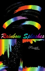 Rainbow Splashes Vector