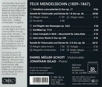 Daniel Müller-Schott, Jonathan Gilad - Mendelssohn: Works for Cello and Piano (2010)