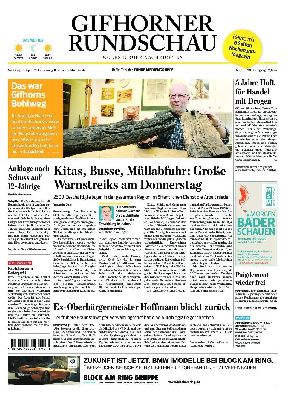 Gifhorner Rundschau - Wolfsburger Nachrichten - 07. April 2018