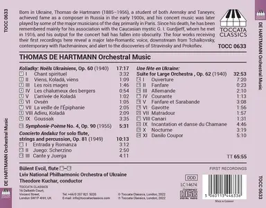 Theodore Kuchar, Lviv National Philharmonic Symphony Orchestra - Thomas de Hartmann: Orchestral Music (2022)