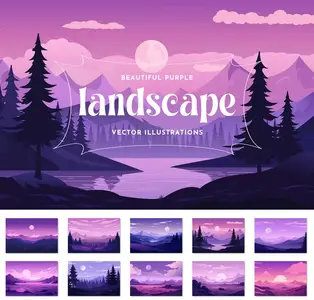 EE - Purple Landscape Backgrounds 2R6LMMY