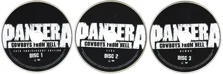 Pantera - Cowboys From Hell (1990) [3 CD 20th Anniversary Deluxe Edition]