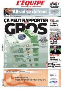 L'Equipe du Vendredi 22 Mai 2015