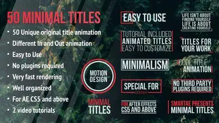 Minimal Titles - Project for After Effects (VideoHive)