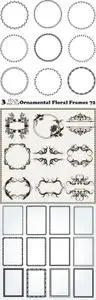 Vectors - Ornamental Floral Frames 72