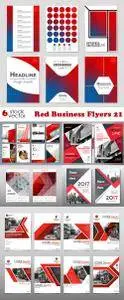 Vectors - Red Business Flyers 21