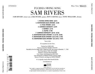 Sam Rivers - Fuchsia Swing Song (1964) {2003 BN Connoisseur CD Series}