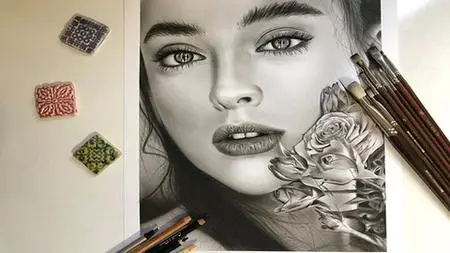 The Ultimate Realistic Portrait Drawing with Charcoal Pencil