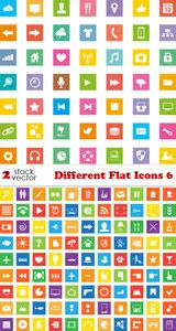 Vectors - Different Flat Icons 6