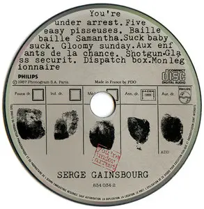 Serge Gainsbourg - You're Under Arrest (1987)