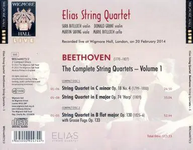 Elias String Quartet - Ludwig van Beethoven: The Complete String Quartets, Vol.1 (2015) 2 CDs