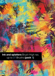 Ink and spaltters Brushes
