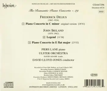 Piers Lane, David Lloyd-Jones, Ulster Orchestra - The Romantic Piano Concerto Vol. 39: Delius & Ireland: Piano Concertos (2006)