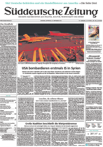 Süddeutsche Zeitung vom Mittwoch, 24. September 2014