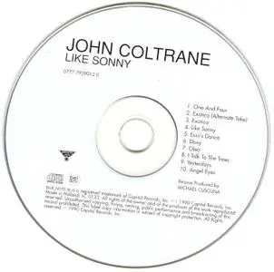 John Coltrane - Like Sonny (1958) {Roulette Jazz 077779390120 rel 1990}