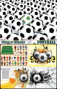 Stock Vector - Football Set1405
