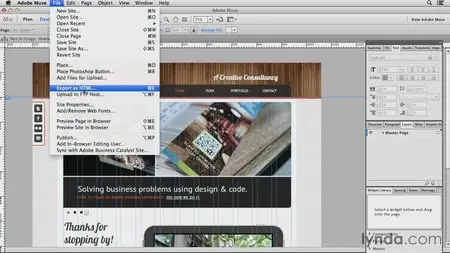 Lynda - Designing a Mobile Website with Muse