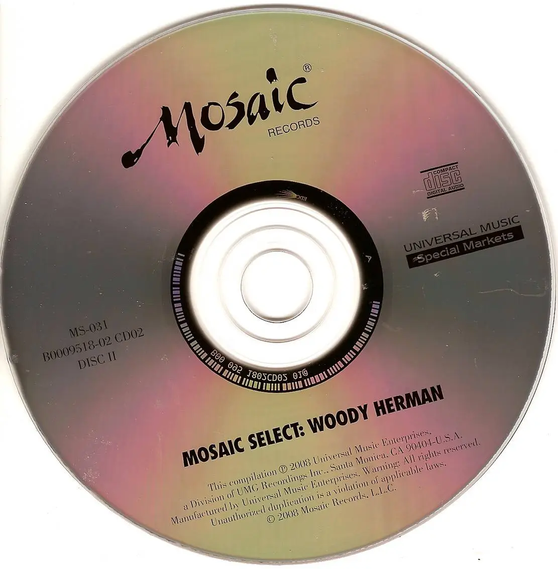 Woody Herman - Mosaic Select 31 (2008) {3CD Box Set, Mosaic Records MS-031 rec 1963-1964}