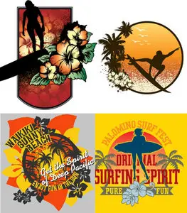 T-shirt surfer designs