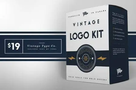 CreativeMarket - Vintage Logo Kit