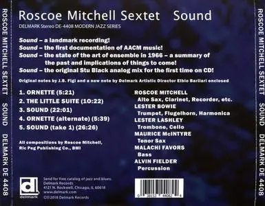 Roscoe Mitchell Sextet - Sound (1966) {Delmark DE-4408 rel 2018}