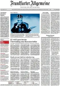 Frankfurter Allgemeine Zeitung vom Dienstag, 26. März 2013