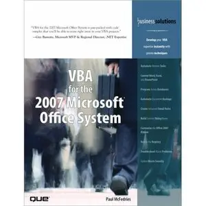 VBA for the 2007 Microsoft Office System by Paul McFedries [Repost]