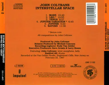 John Coltrane – Interstellar Space (1967)