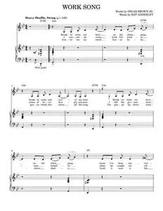 Work Song - Cannonball Adderley, Nina Simone (Piano Vocal)
