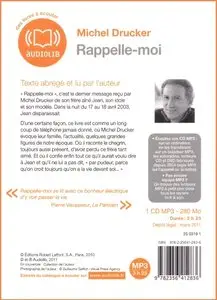 Michel Drucker, "Rappelle-moi", Livre audio 1 CD MP3