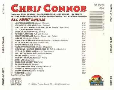 Chris Connor - All About Ronnie (1996)