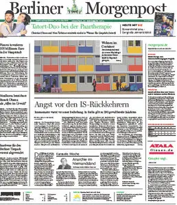 Berliner Morgenpost am Sonntag vom 28 Dezember 2014