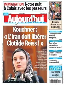 Aujourd'hui en France, Lundi 10 Aout 2009
