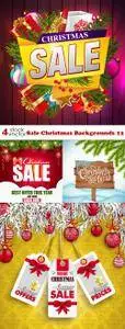 Vectors - Sale Christmas Backgrounds 12