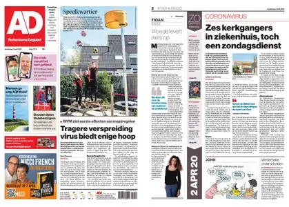 Algemeen Dagblad - Hoeksche Waard – 02 april 2020