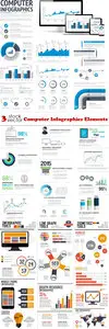 Vectors - Computer Infographics Elements