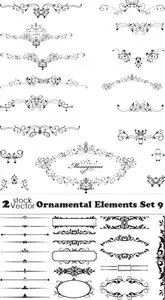 Vectors - Ornamental Elements Set 9