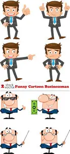 Vectors - Funny Cartoon Businessman