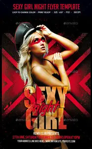 GraphicRiver - Sexy Girl Night Flyer Template