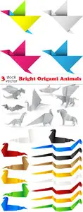 Vectors - Bright Origami Animals