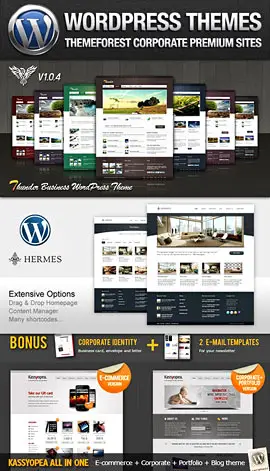 ThemeForest Corporate Premium Wordpress Themes