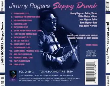 Jimmy Rogers - Sloppy Drunk (1974) {1993, Reissue}