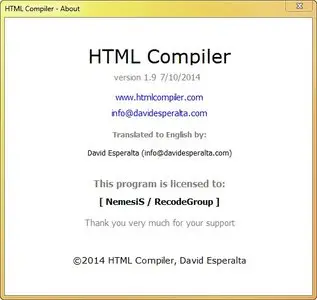 HTML Compiler 1.9 DC 10.07.2014