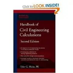 Handbook of Civil Engineering Calcultions